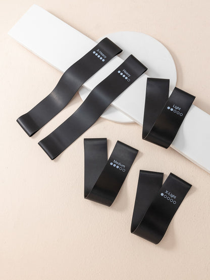 Recoverly's 5Pc Rubber Resistance Band pack